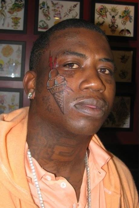 gucci tattoo ice cream|Gucci mane face tat.